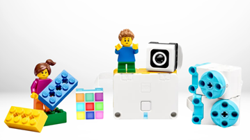LEGO-figurer med LEGO-robot