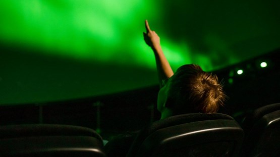 Planetarium show in Curiosum´s dome theater