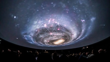 A planetarium show at Curiosum