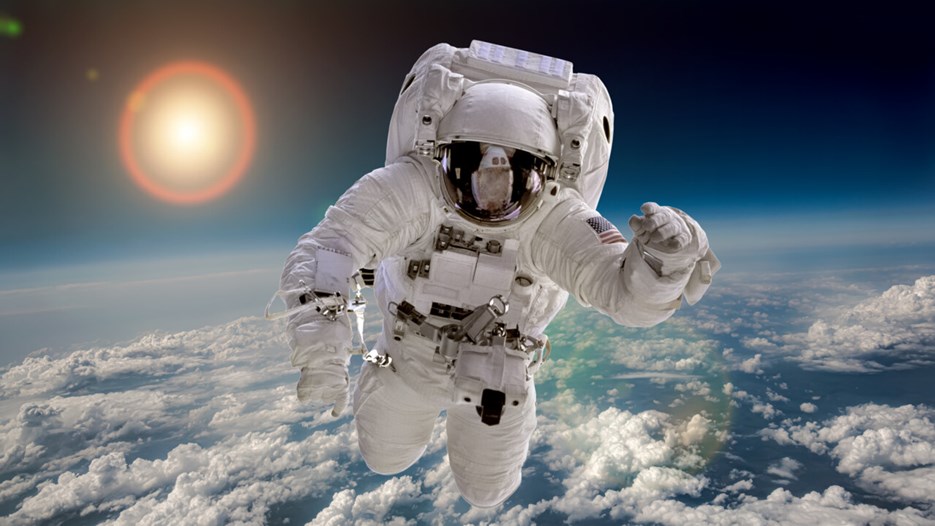 Astronaut ute i rymden