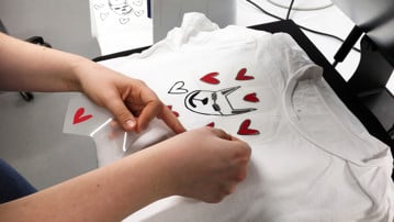T-shirt tillverkning i Curiosum Makerspace